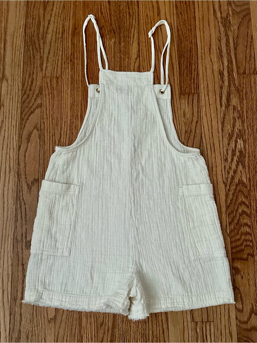 SO Double Gauze Shortalls in White Oak - XS